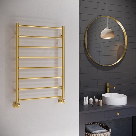 Аврора П8 500х800 Полотенцесушитель TERMINUS Брашированное золото Краснодар - фото 3